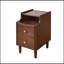 Meuble de rangement Theia en bois avec deux tiroirs et panneau coulissant