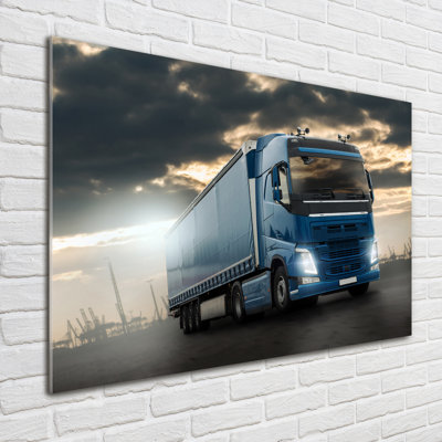 Truck - No Frame Print on Glass