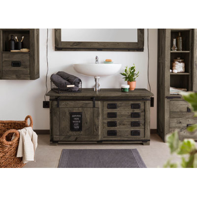 Railway 120cm Single Bathroom Vanity Base Only
