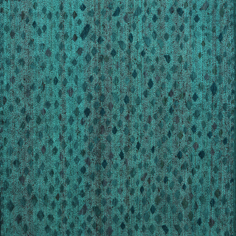 Washable Abstract Indoor Rug, Square 5'