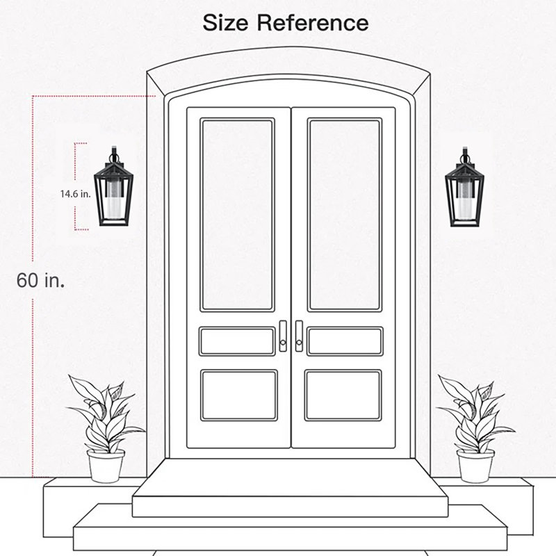 15''H Dimmable LED Black Seeded Glass Outdoor ETL Wall Sconce with Dusk to Dawn