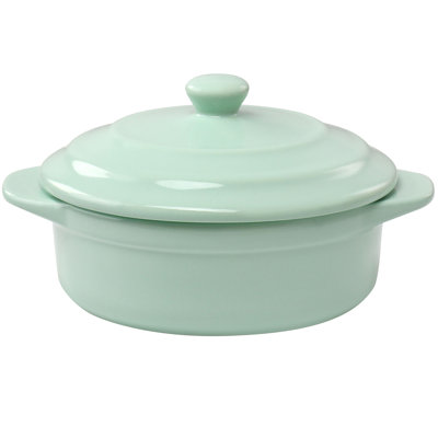 Martha Stewart 0.3 Quarts qt. Stoneware Round Dutch Oven