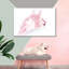 Cheval rose sur toile-1882292093