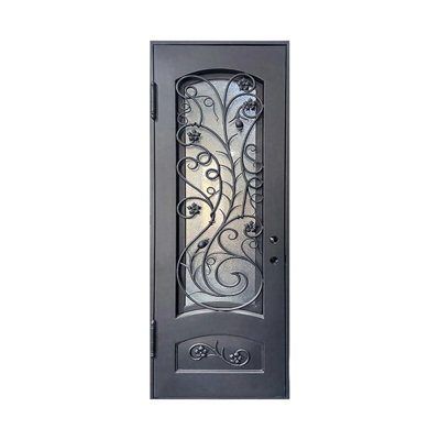 Twisted Vine Single Iron Door