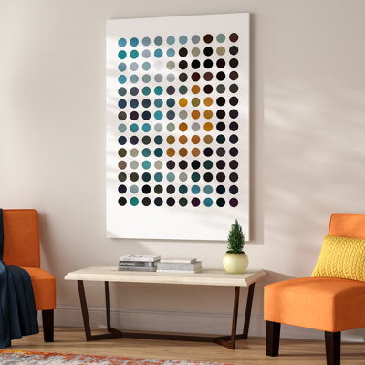 «Modern Art - Earthy Dots», impression