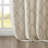 Fretwork Print Grommet Top Window Curtain Panel With Geometric Pattern And Light-Filtering Texture.-534900653-534900626