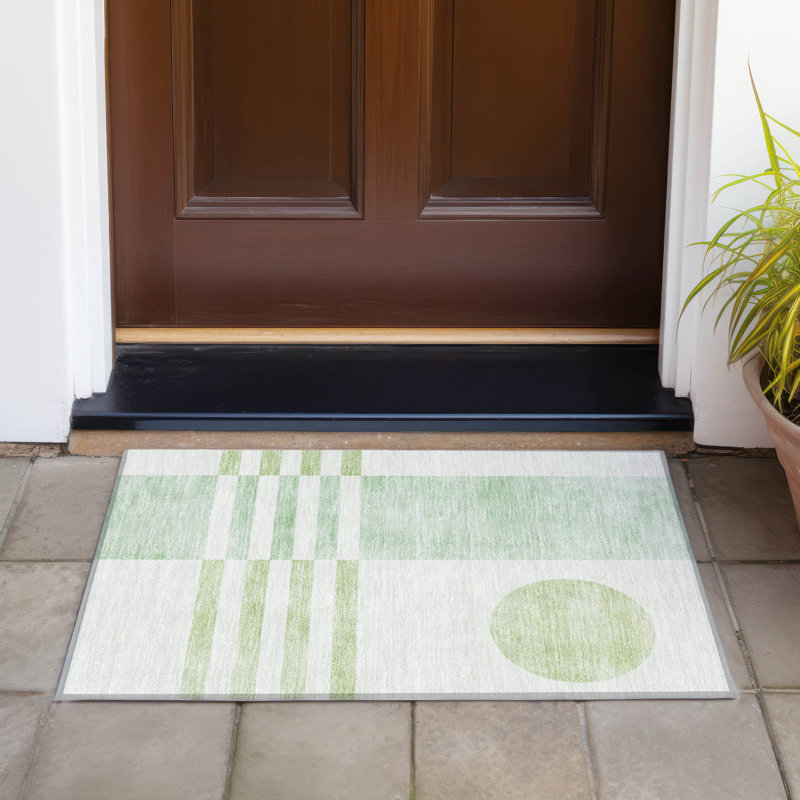 Tapis intérieur / extérieur lavable à la machine Amanda ACN2131, Rectangle 1 pi 8 po x 2 pi 6 po