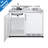 Summit Appliance All-In-One Combo Kitchens 5.1 Cubic Feet Portable Freestanding Mini Fridge with Freezer