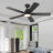 62"（5-Blade）Ceiling Fans with LED Lights and Remote Control-128920805