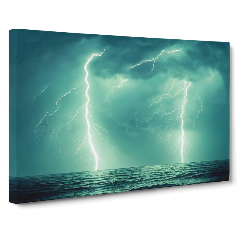 Excellent Lightning Storm Vol.1 - Wrapped Canvas, 35cm H x 50cm W x 3cm D