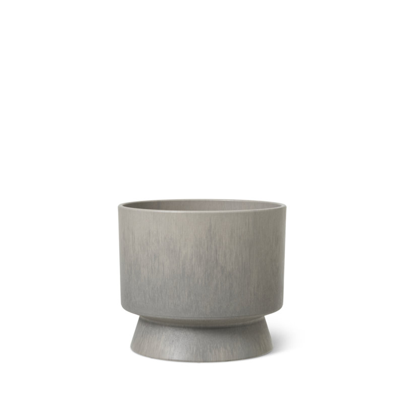 Pot à fleurs en plastique recyclé, H 6,5 po x l 7,5 po x P 7,5 po, Sable