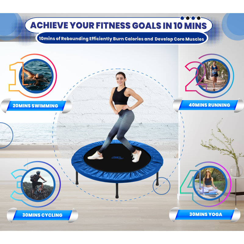 Mini trampoline Machrus Upper Bounce - Trampoline de remise en forme, Bleu