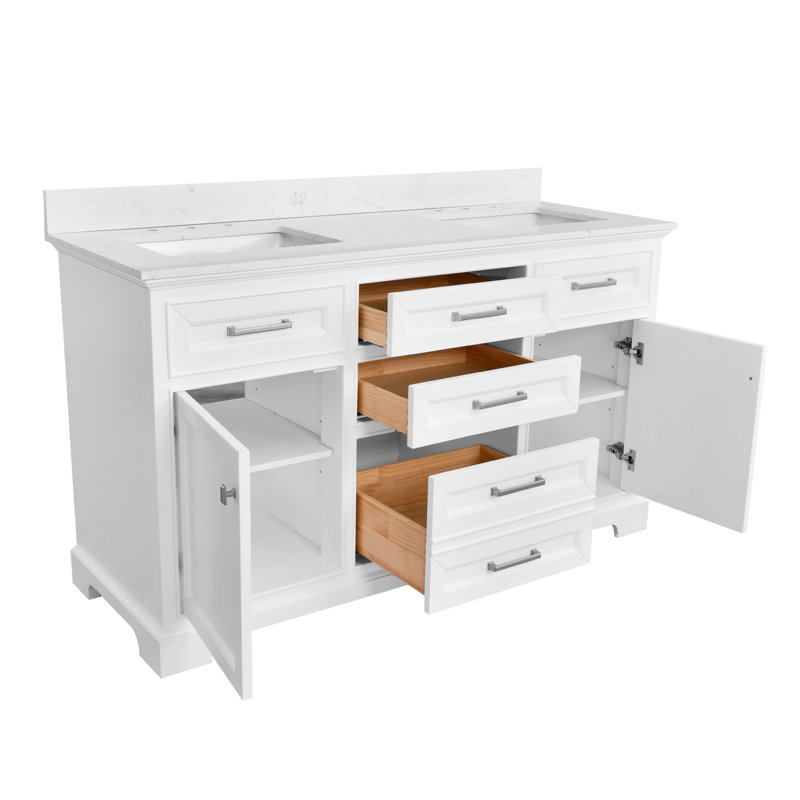 Meuble-lavabo double 60 po