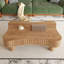 Table basse rectangulaire à plateau relevable avec rangement caché, bois manufacturé brun classique, L 42,52 po x l 27,17 po-135933288