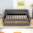 Full Upholstered Daybed with Two Drawers-1567049693