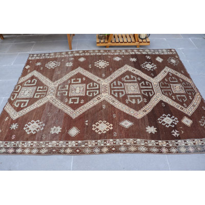 Vintage Handmade Turkish Oushak Rug - Antique Oriental Decorative Carpet with Organic Materials