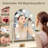 Hollywood LED Mirror, 10X Magnifier Tabletop Vanity Mirror with White Base