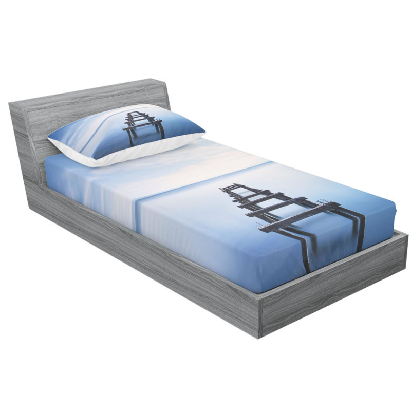 Microfiber Sheet Set, Twin Sheet Set with Fitted Sheet