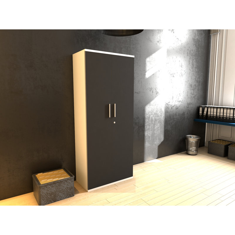 Favela 2 -Door 4 -Shelf, White/Anthracite