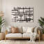 Minimalisme 66, art mural en métal beige-1714260568