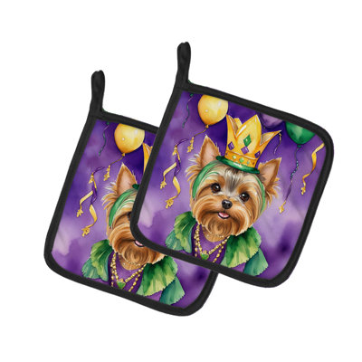 Paire de poignées Yorkshire Terrier King of Mardi Gras