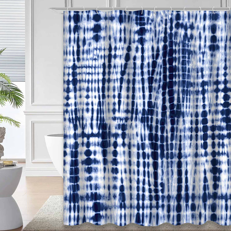 Rideau de douche Indigo Tie Dye, 72" L x 72" W