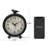 Analog Metal Quartz Movement / Crystal Tabletop Clock in Black
