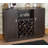 Bethena Transitional 47"L Rectangular Server with Wine Rack and Cup Holder in Espresso