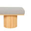 Banc rembourré avec pieds en tissu Boucle-102311184