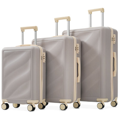 Ensemble de 3 valises légères et durables en ABS