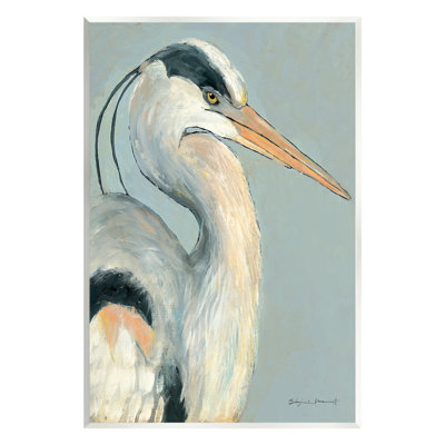 «Egret Bird Wildlife Animal Portrait Floater» par Stephanie Workman Marrott
