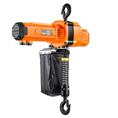 2200 lbs Electric Chain Hoist, 10 ft Lifting Height, 120V Single Phase Overhead Crane with 10 ft Wired Remote Control, G100 Chain Electric Lift Hoist for Factories, Warehouses, Garages