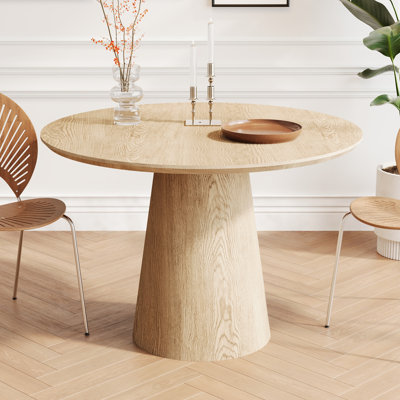 Table de salle à manger circulaire en bois 43 pouces (seulement les tables, pas de chaises)