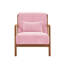 Fauteuil rembourré en velours côtelé Corduroy avec tissu durable et coussin de dossier inclus pour une assise confortable-1836316706-1836316734