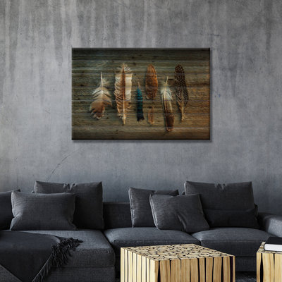 Collection Feather I par Sue Schlabach - impression sur bois sans cadre