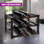 Tabletop Wine Bottle Rack Black
