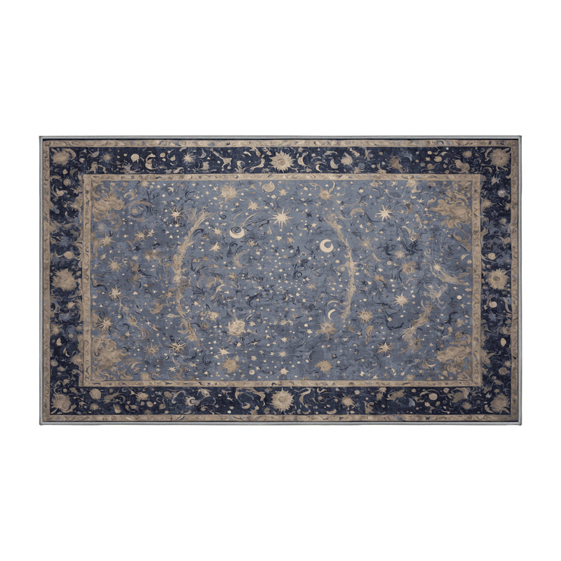 Machine Washable Gray Area Rug, Runner 2' x 5'