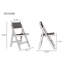 Folding Chair - Set Of 2 In Black And Natural