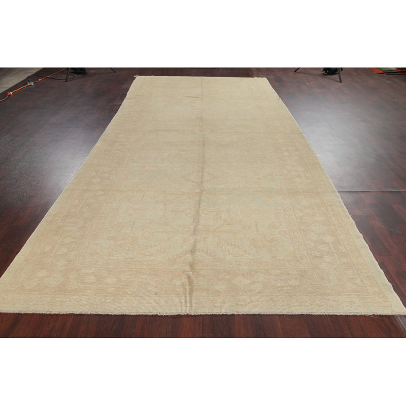 Tapis intérieur en laine noué la à la main 7 pi x 16 pi 6 po one-of-kind VanVleet