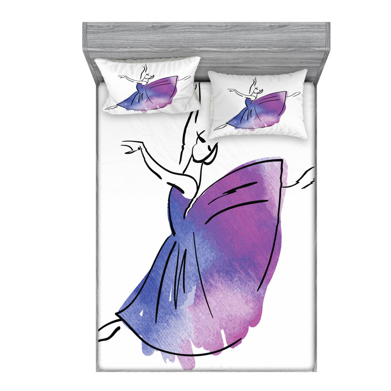 Microfiber Sheet Set, Full/Double Sheet Set with Fitted Sheet