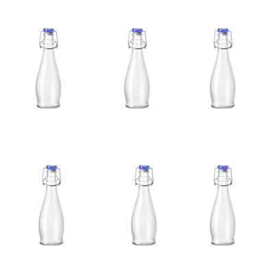 10 Strawberry Street Indro Swing Top Bottle, Blue Lid, 12 oz