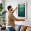 Turtle in Light Coastal - Wrapped Canvas-978167322-978167302