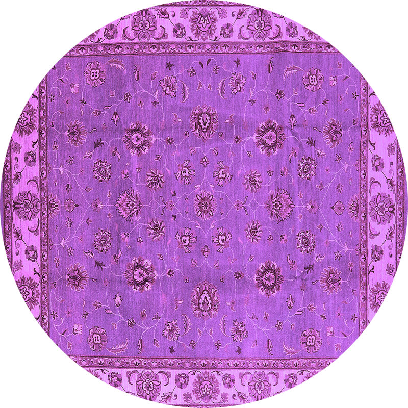 Lekeysha Oriental Indoor Rug, Round 6'