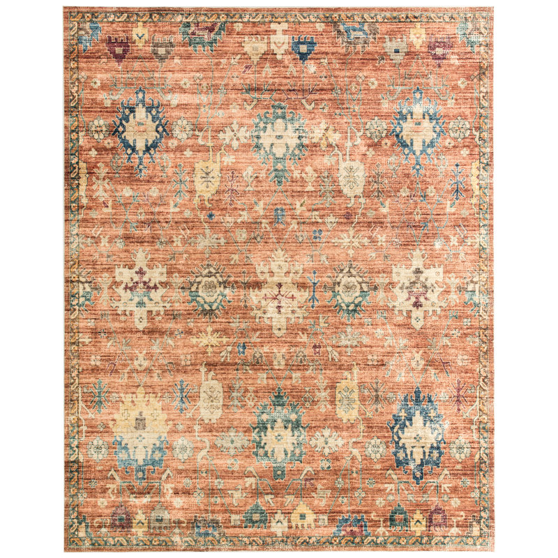 Cassella Sunset Oushak Machine Washable Area Rug, Rectangle 7'9" x 9'9"