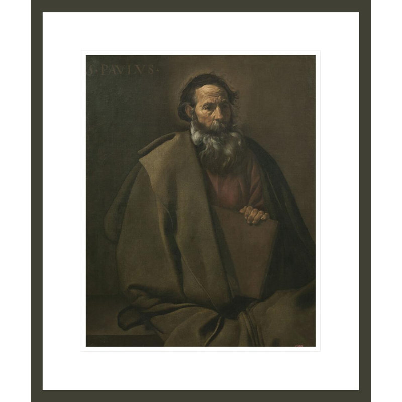 «Sant Paul» par Diego Velázquez, impression giclée sur cadre, 20.97" H x 17.75" W
