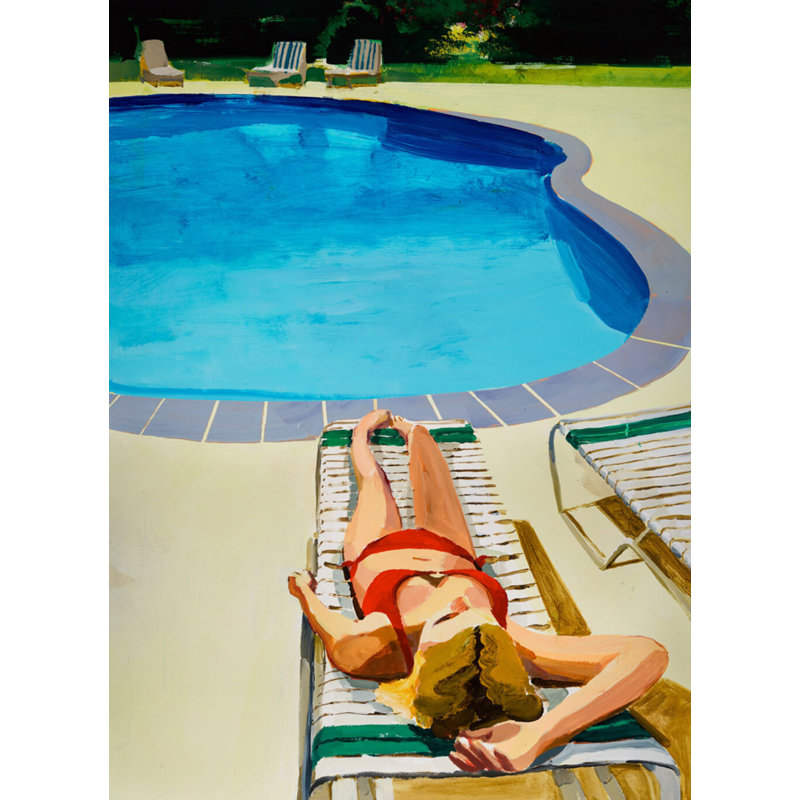 «Oasis 10» par PC Ngo - reproduction sur toile avec cadre flottant, H 42 po x l 31 po