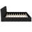 King Size Upholstered Platform Bed, Black-406820693