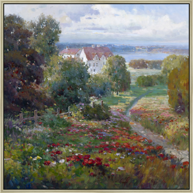 The Manor Path Print, 47" H x 47" W, Brown