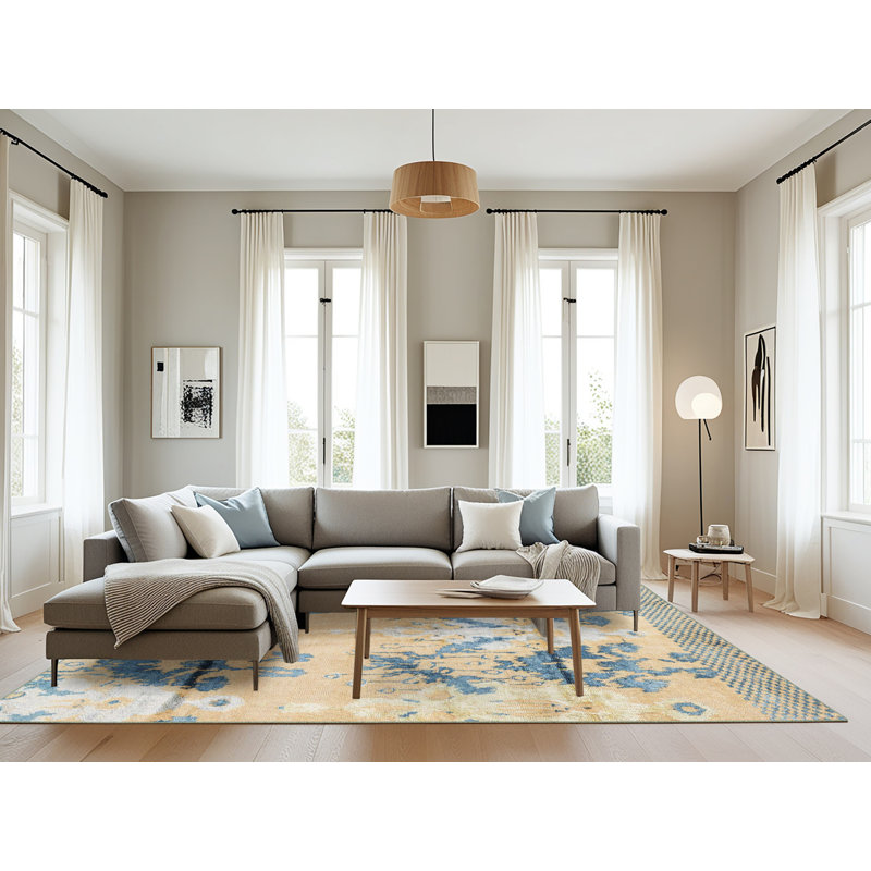 Abstract Indoor Rug, Rectangle 8' x 10'