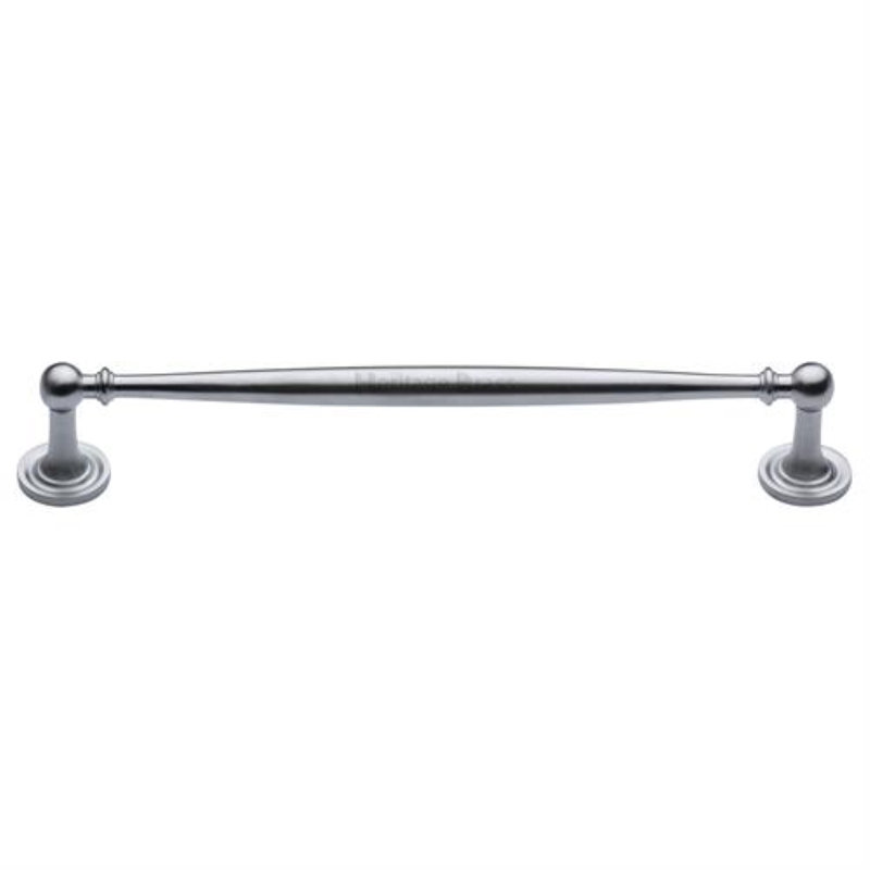 Heritage Brass Heritage Cabinet Pull Colonial Design, Satin Chrome, 25.4cm H x 2.5cm W x 28cm D